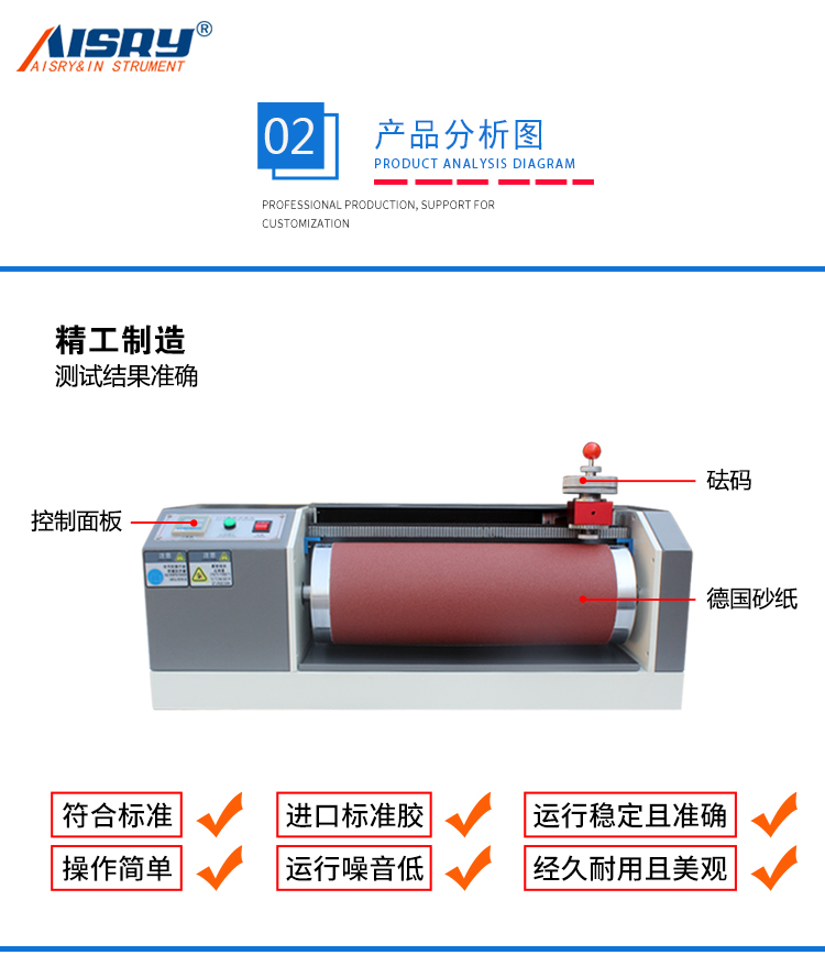 橡膠耐磨試驗機